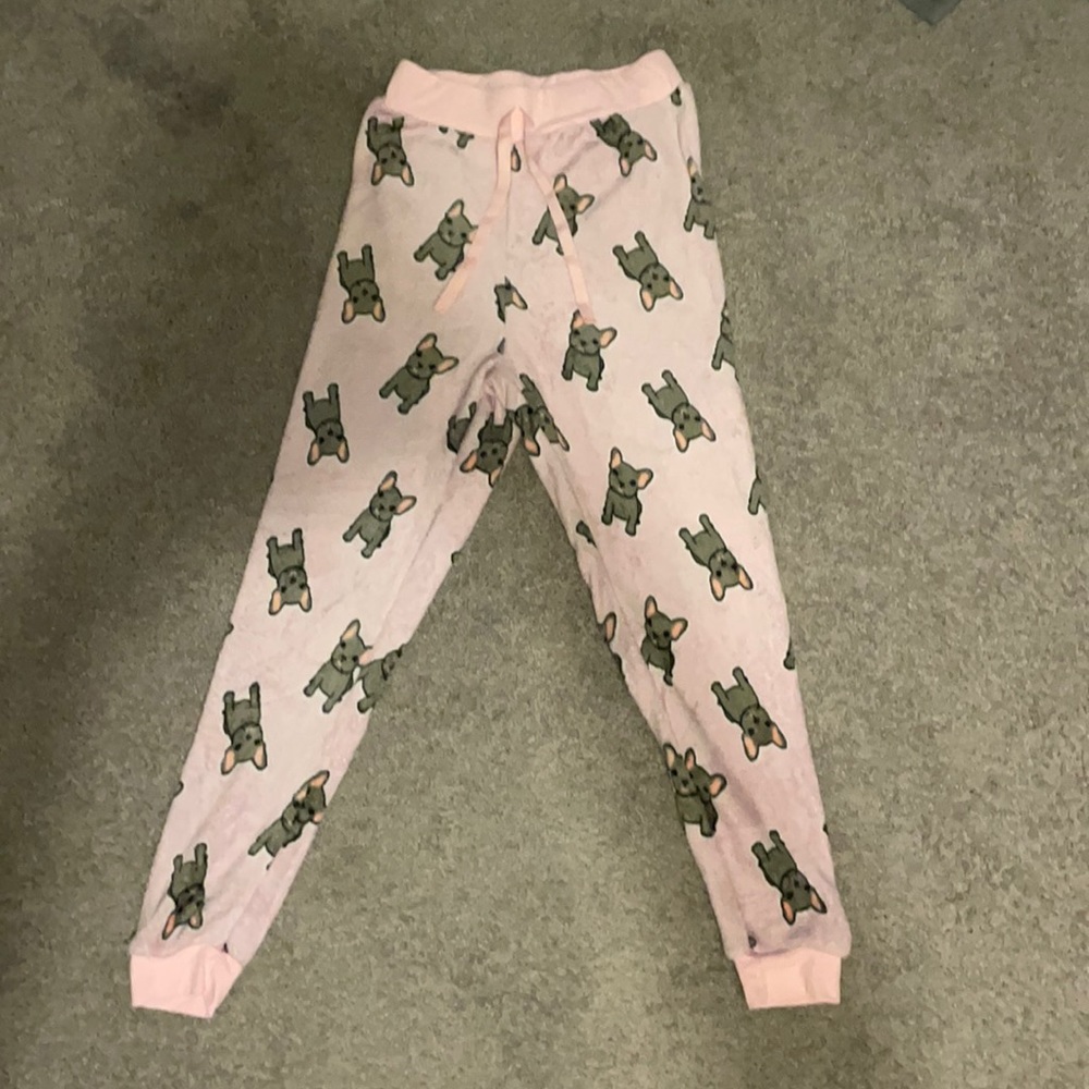 French Bull Dog Patterned Pajama Pants